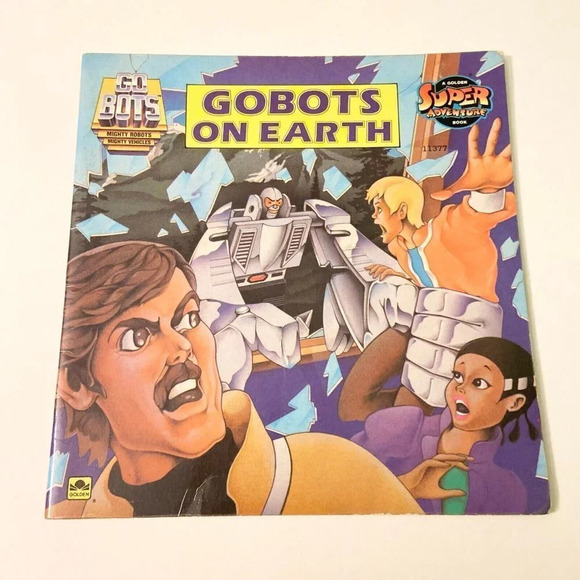 Vtg 1984 Go  Bots On Earth Golden Super Adventure Book - Picture 1 of 16